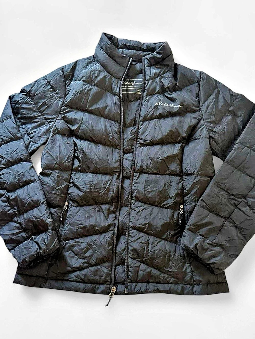 Eddie Bauer Black Lightweight Puffer Jacket Women’s S